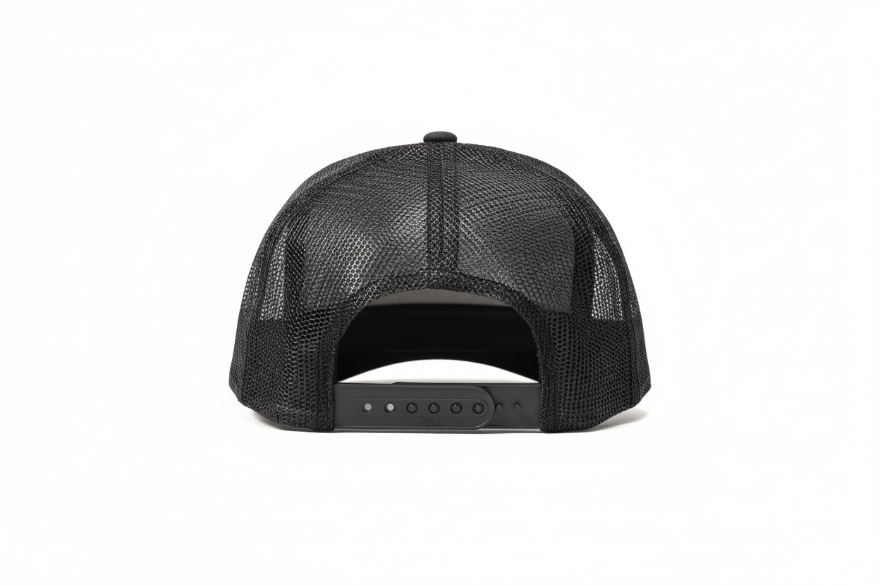 Hat back view with snapback